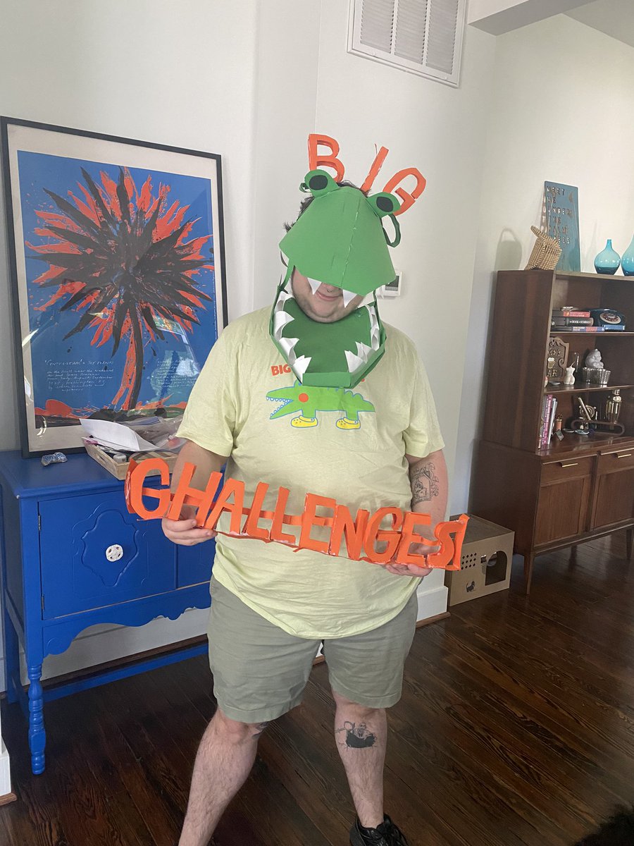 jellybeanssoup's tweet photo. So excited that I got to be Big Challenges at Otakon this year *AND* I got this very cool and cute shirt from @dressydeerart to match!! I’m definitely gonna wear this as part of my cosplay next year, all of your art was so lovely!! https://t.co/1vf0KWhu5p