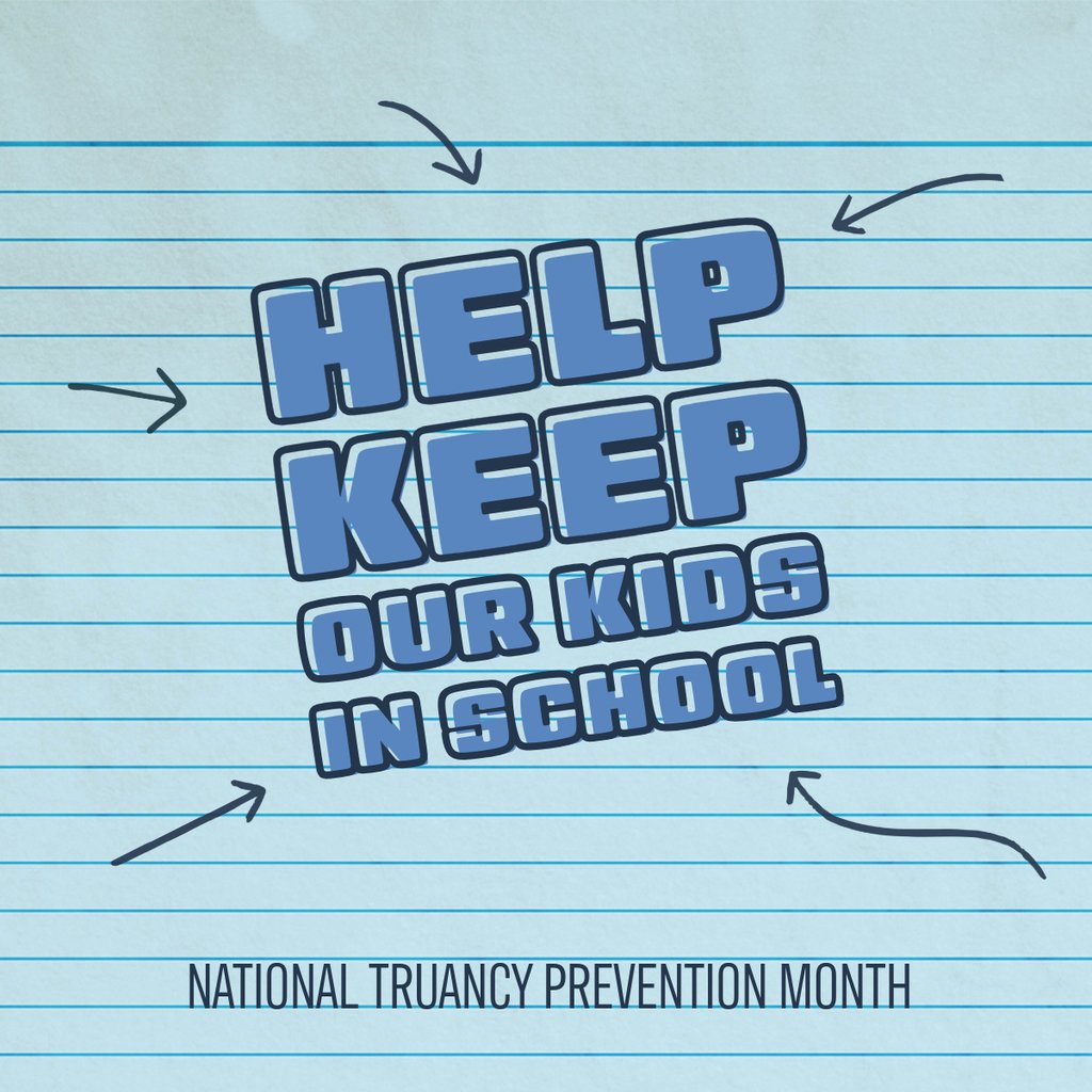 With school about to start back up, it's a great time to remember that August is National Truancy Prevention Month. We can't wait to see our kids in school!