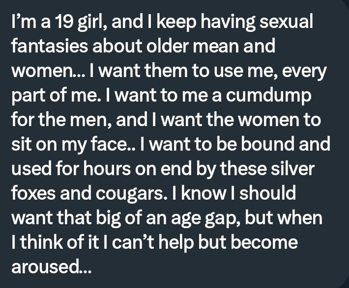 PervConfession's tweet photo. She cant help herself but get aroused thinking about getting dominated https://t.co/hDqs6A7buQ