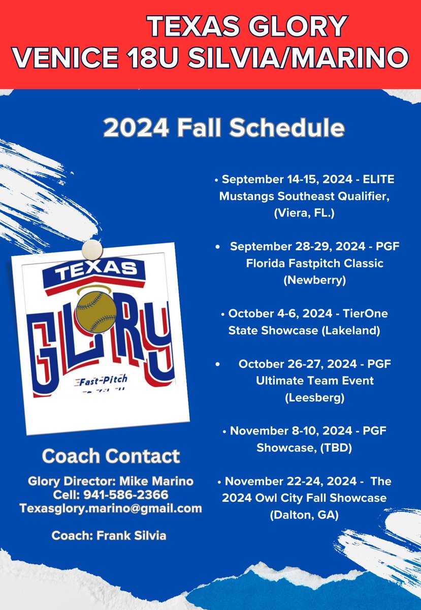 Texas Glory Venice 18U Gold - Marino tweet media