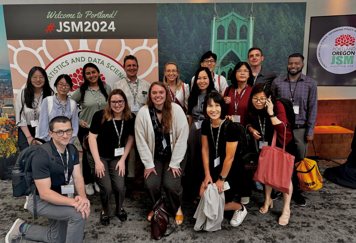 Great to see so many <a href="/Iowa_Biostat/">University of Iowa Department of Biostatistics</a> and @UIOWAStatActSci faculty, students, and alumni at #JSM2024