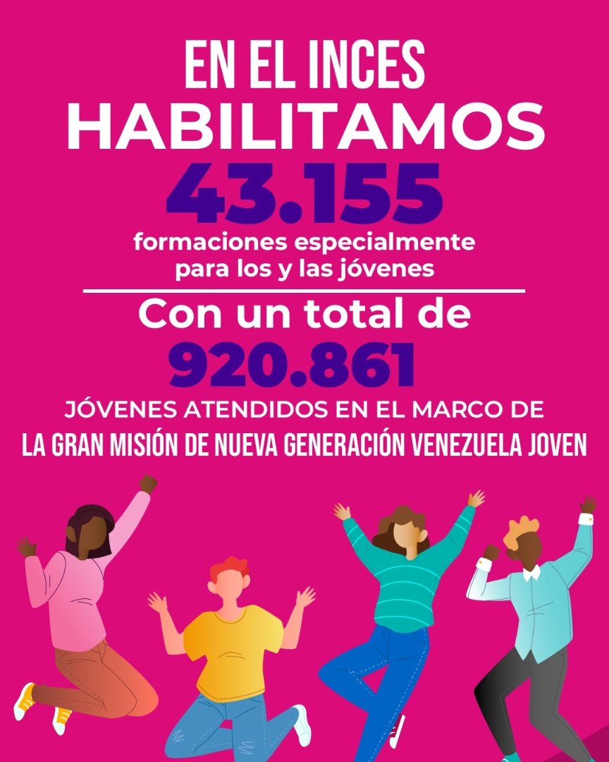 INCESAMAZONAS4's tweet photo. El Inces forma a venezolanos para fortalecer la economía nacional y construir un país soberano.   ¡Súmate a nuestra misión y sé parte del cambio!

Somos #LaTécnicaQueInspira #EsperanzaQueTransforma https://t.co/XQcrsOiVlh
