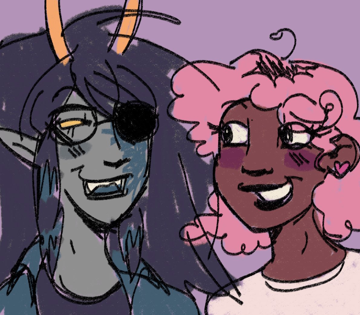 psyhcic_'s tweet photo. drew yuri to calm my soul #vrisroxy #homestuck https://t.co/Tf8nBInU6j