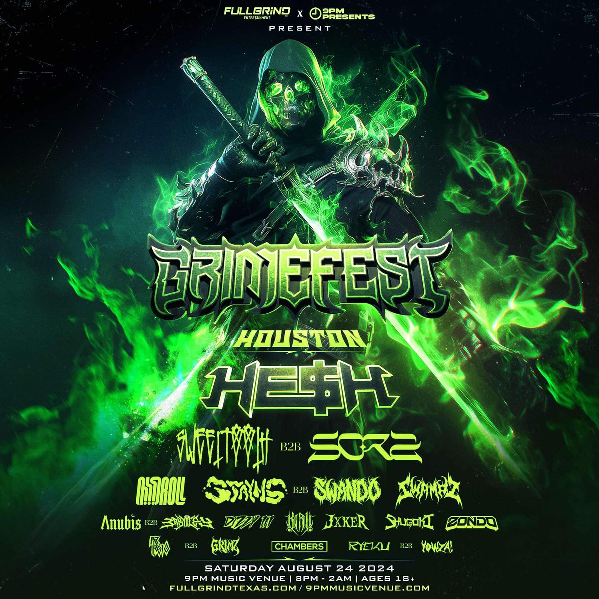 My list for <a href="/GRIME_FEST/">GRIMEFEST</a> is open!! Get at me for your discounted tickets before it’s too late! <a href="/9pmPresents/">9PM PRESENTS</a>