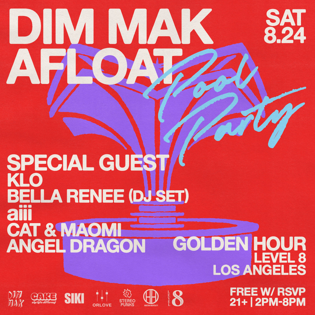 DIM MAK (@dimmak) on Twitter photo our next pool party is hereeee LA! and the the girlypops are taking over the decks 💖 with sets from <a href="/catandmaomi/">Cat & Maomi</a>, <a href="/aiiisound/">aiii 🛸 (arabella)</a>, <a href="/bellareneemusic/">BELLA RENEE</a>, <a href="/klomusicc/">klo</a> & ofc a special guest headliner 🫧🎀
Free w/ RSVP our next pool party is hereeee LA! and the the girlypops are taking over the decks 💖 with sets from <a href="/catandmaomi/">Cat & Maomi</a>, <a href="/aiiisound/">aiii 🛸 (arabella)</a>, <a href="/bellareneemusic/">BELLA RENEE</a>, <a href="/klomusicc/">klo</a> & ofc a special guest headliner 🫧🎀
Free w/ RSVP