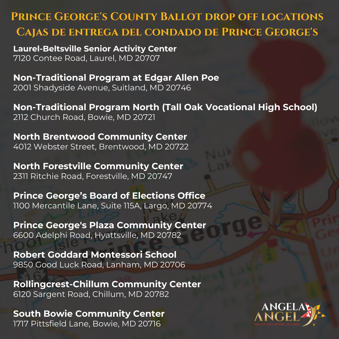 DelegateAngel's tweet photo. Before you head out, double-check that your return envelope is sealed and signed. Find the nearest drop-off spot and stay updated on any new locations by visiting https://t.co/QZdUCrqAVO. Your vote matters—make it count! 🗳️
#Vote2024 #BallotDropOff #VoteForChange #VoteAngelaAngel https://t.co/0a6EdbOWML