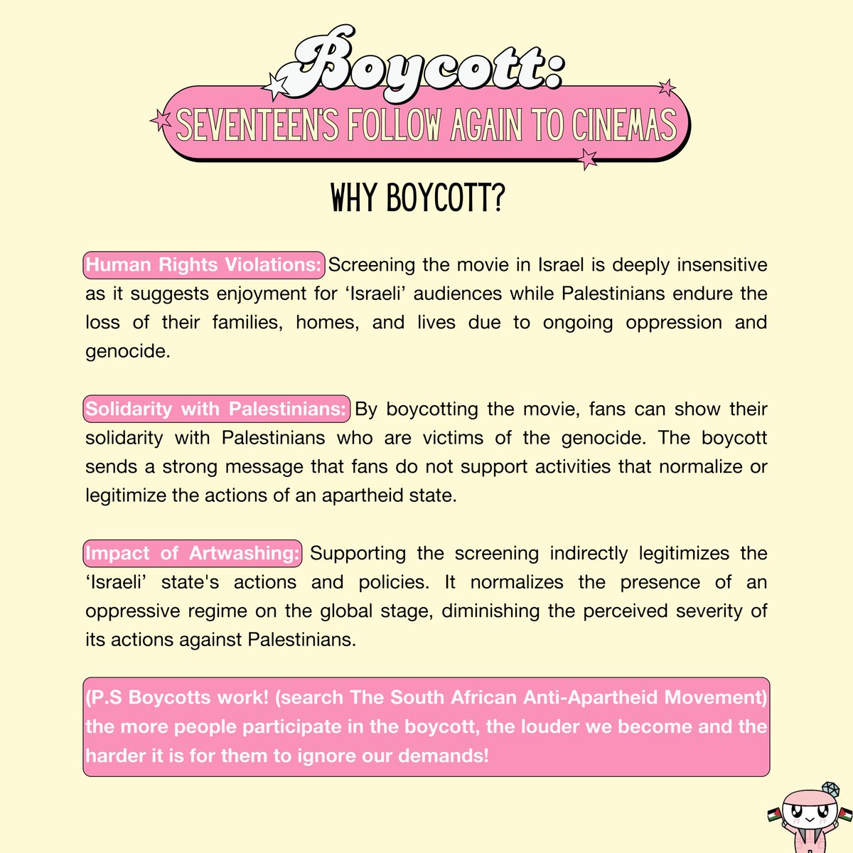 CARAT4PALESTINE's tweet photo. ☻ #BoycottFollowAgain https://t.co/Xpy8y9pHoT