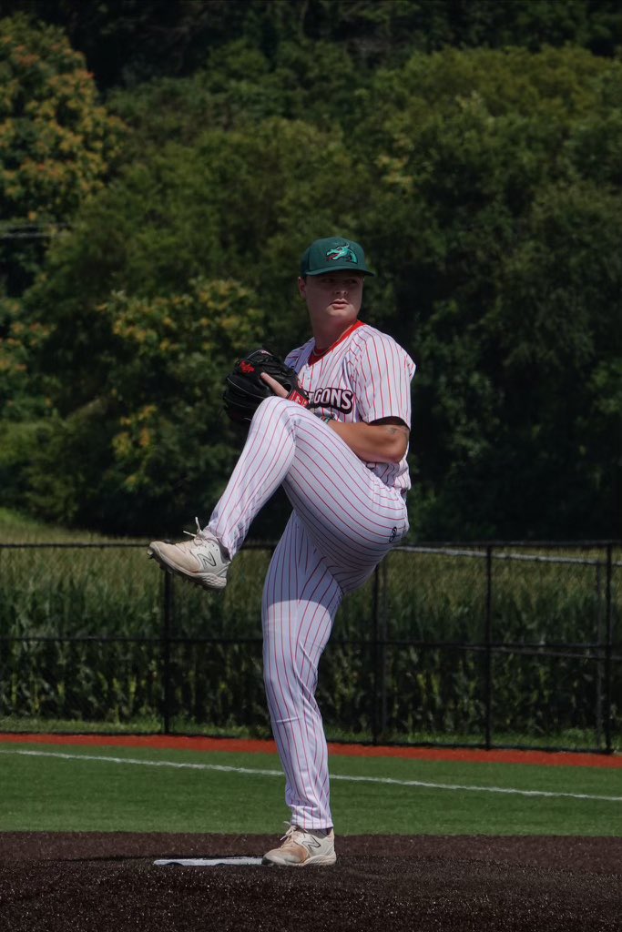 First newcomer! Gavin Kinworthy. He’s coming from Fontbonne where he led their staff as a FR and SO. First part of the summer he finished getting healthy before he threw for the Riverdragons. He threw 40 IP with only 36 hits and a 4.2 ERA. Excited to get to work with Gavin!