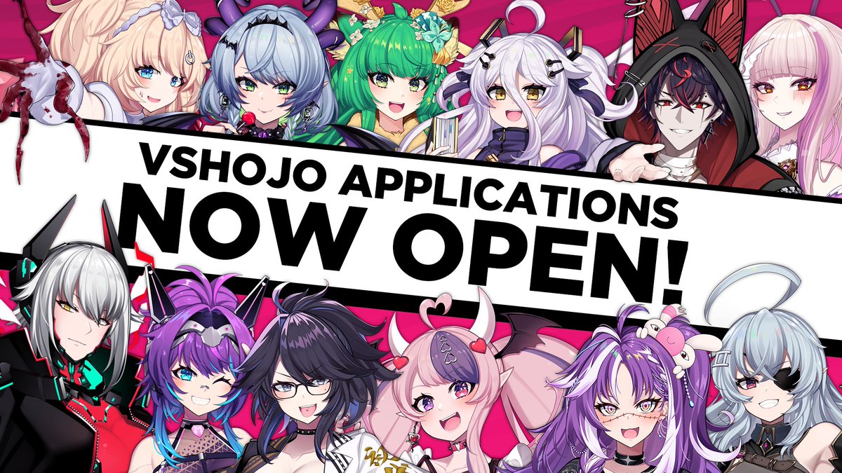 VShojo's tweet photo. 📢 LAST CALL 📢

VShojo talent applications will be closing tomorrow, August 6th, at 11:59pm PT‼️ 

Don't miss your chance to apply!

EN
https://t.co/JSlo7JJQVn

JP
https://t.co/RiNEgvrKBo

#VShojo https://t.co/uVUFJ3aXAc