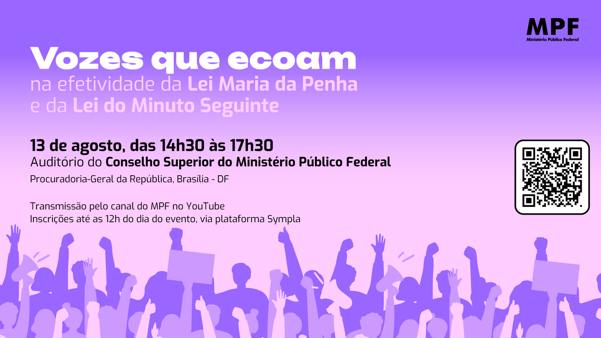 MPF lança campanha de combate à violência de gênero com foco na efetividade das leis de proteção à mulher.  bit.ly/3Agl4gI