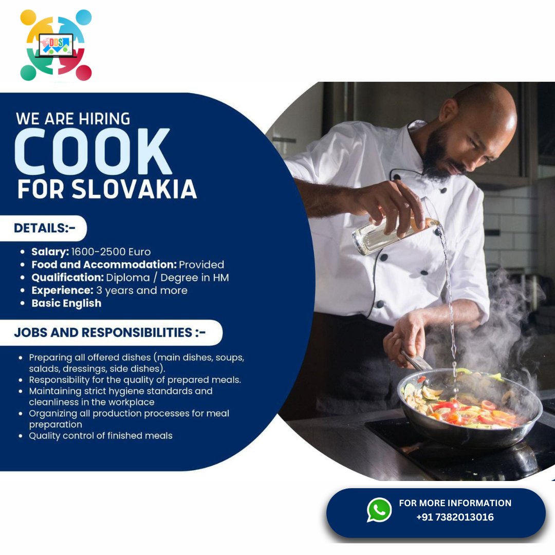 DDREAMSOLUTIONS's tweet image. #cooking #cookingcommunity #cookinginspiration
#kitchenlife #cookinglife
#hiring
#abroadjobs
#cheflife
#chef
#europe
#cookinglovers
#cookinglove