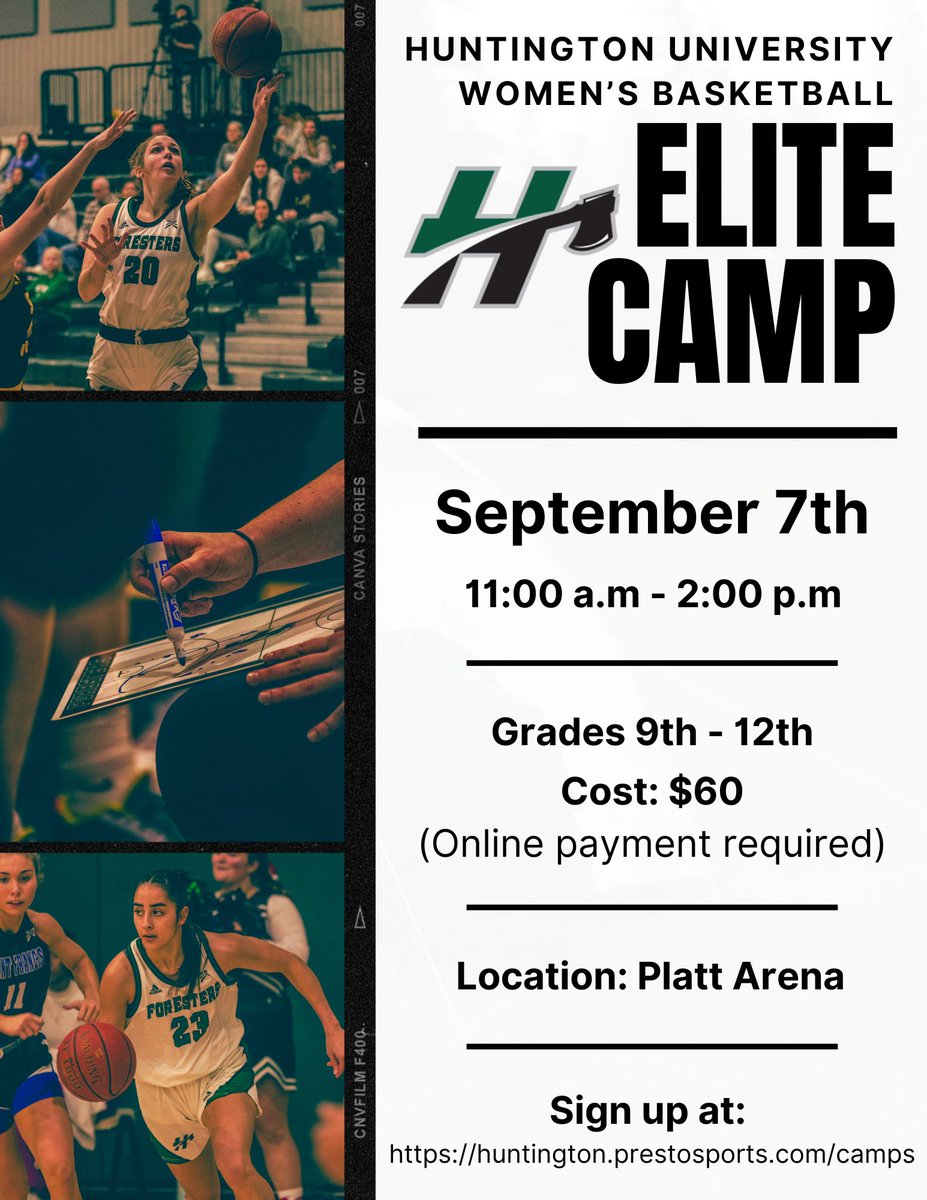 We are excited to announce that our Elite Camp is approaching! If you would like to attend please sign up at huntington.prestosports.com/camps