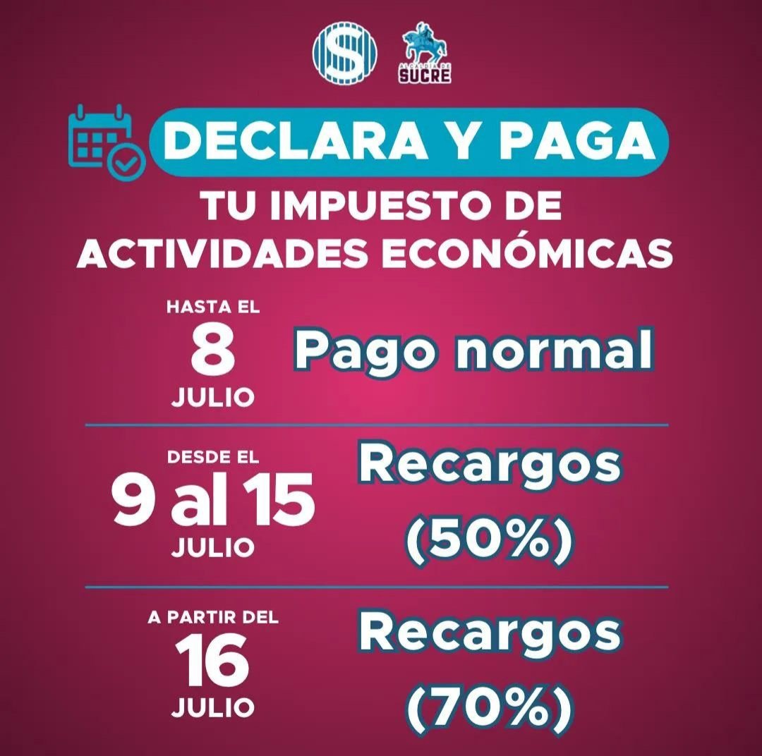 #SabiasQué | De acuerdo al artículo 86 de la Ordenanza de Actividades Económicas los contribuyentes del municipio Sucre, deben realizar la declaración y pago de impuestos de actividades económicas los primeros 5 dias hábiles de cada mes ¡Evita Sanciones!
