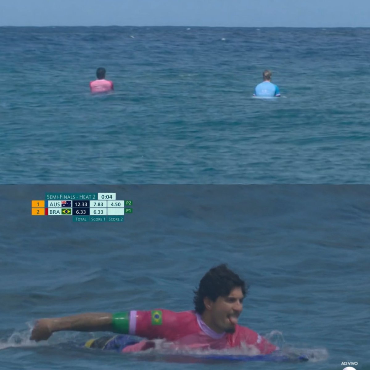 pô, muita sacanagem essa eliminação do gabriel medina

o cara depender da natureza é dureza

ser eliminado pq não veio onda….