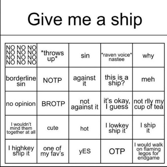 PurpleJojoStar's tweet photo. I'm bored. Gimme ur ships.
(OC/Self Ship is fine too) https://t.co/BzCG3Mpowm