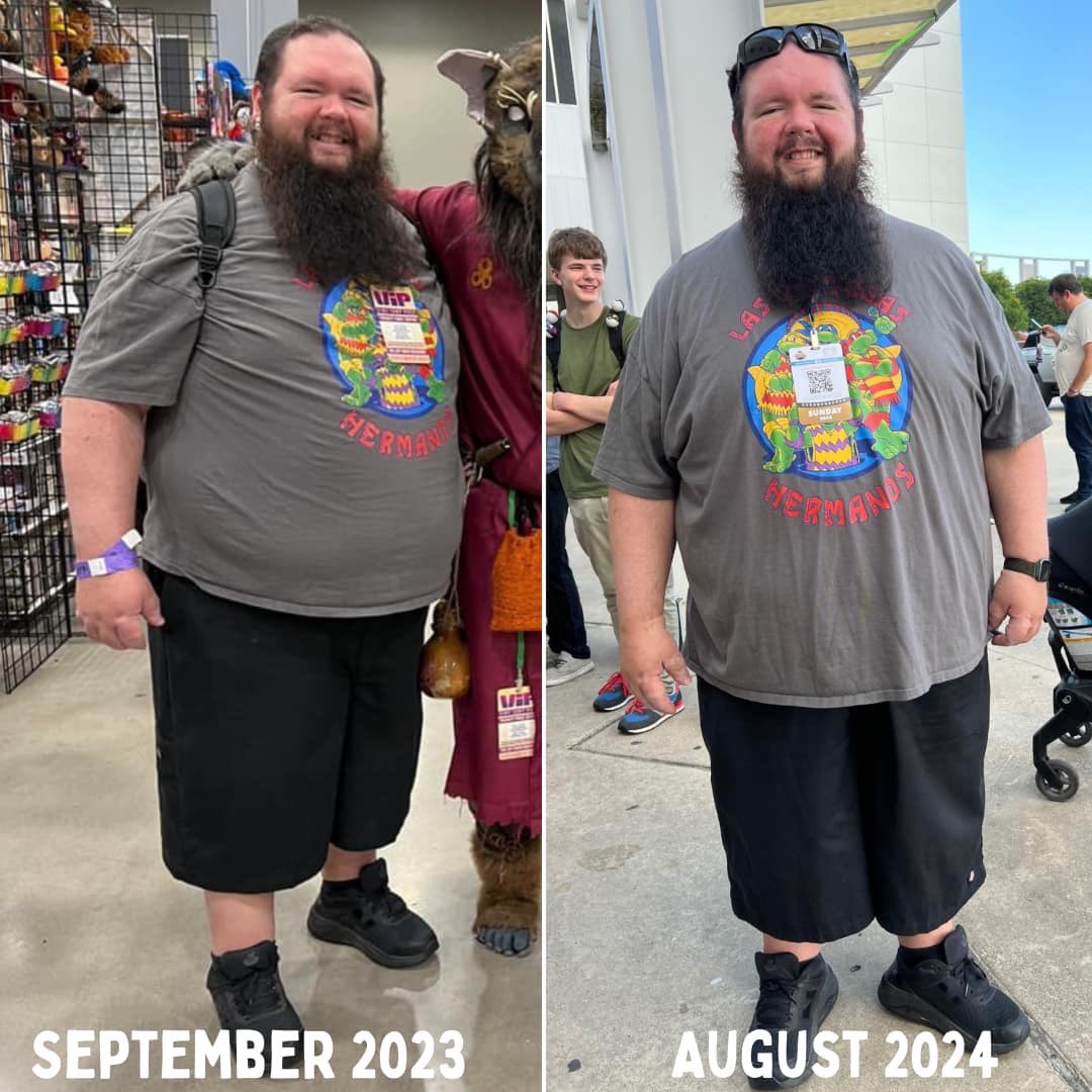 SP2013's tweet image. Wanted to take some time and show off a comparison picture of the weight loss journey my wife and I have been on. After getting some bad news bloodwork results earlier this year, we needed to make major changes. We did a complete overhaul on how and what we eat