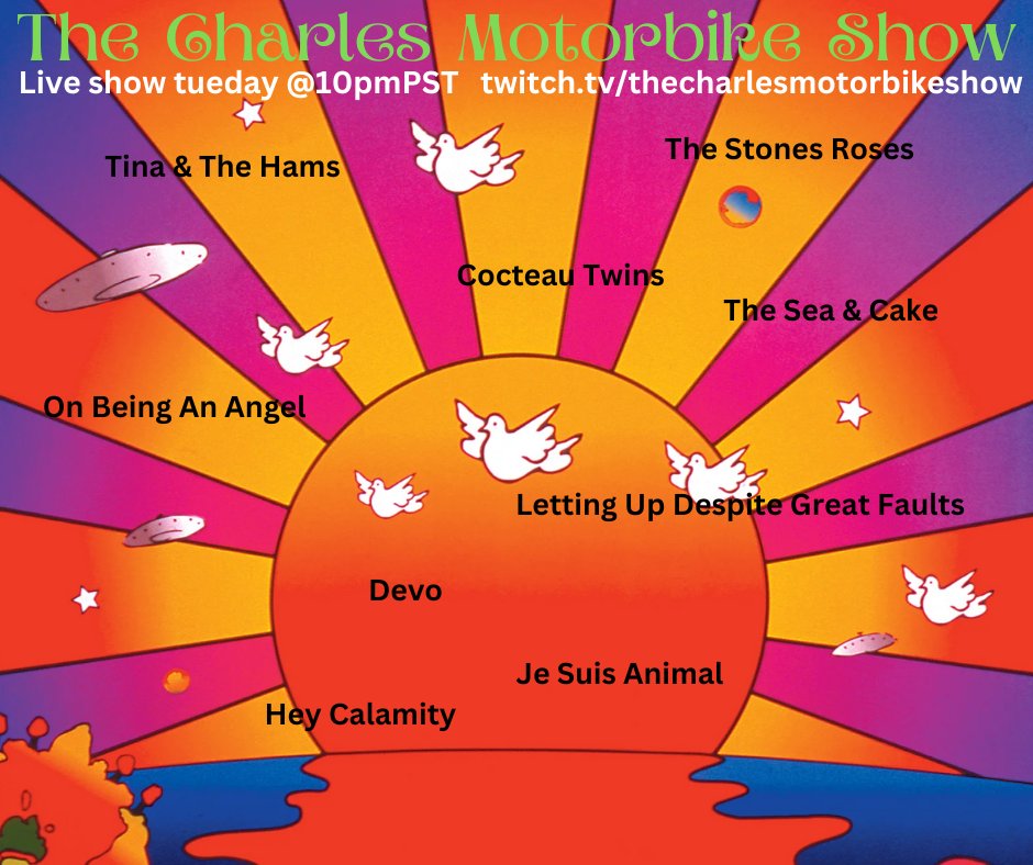 CMotorbikeShow's tweet photo. @heycalamity22 @tina_hams @LettingUp @cocteautwinsfan #radioshow #shoegaze #dreampop #indiepop #hipsway #Devo https://t.co/03nbQKgdzl