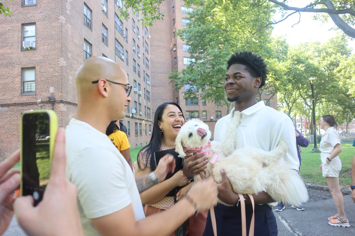What a ground-BARKing morning at Castle Hill Houses! 🦮

Castle Hill is home to so many beloved pets. This new dog park will be a great resource to make pets and owners lives better, easier &amp; promote responsible pet ownership. 

Thank you to TA Pres Jeanette for your  leadership!