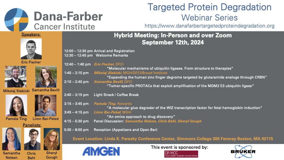 Extremely excited about our next in-person TPD event. If you are in Boston on September 12th - sign up and join us for a half day of science and networking!
Registration link: forms.gle/a8p2ALX9n2YDWt…