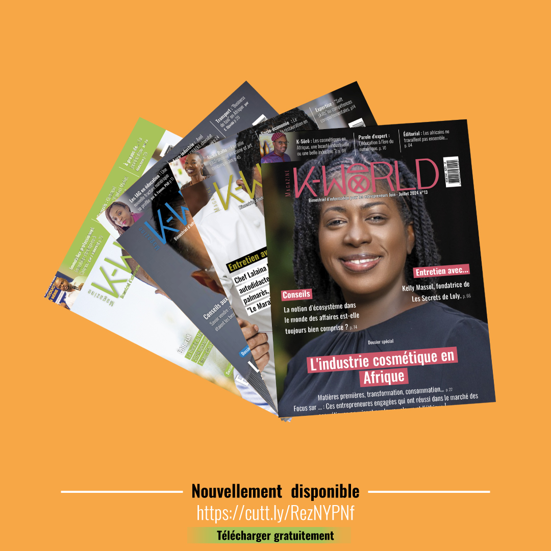 𝐊-𝐖𝐨𝐫𝐥𝐝 𝐌𝐚𝐠𝐚𝐳𝐢𝐧𝐞 𝐍° 𝟎𝟎𝟏𝟑 𝐞𝐬𝐭 𝐚̀ 𝐯𝐨𝐭𝐫𝐞 𝐝𝐢𝐬𝐩𝐨𝐬𝐢𝐭𝐢𝐨𝐧 ! 📖✨

Téléchargez gratuitement le KWORLD MAGAZINE N°0️⃣0️⃣1️⃣3️⃣  sur :  cutt.ly/RezNYPNf

#KWorldMagazine #cosmetique #beautéafricaine #industrie #entrepreneur #madeinafrica