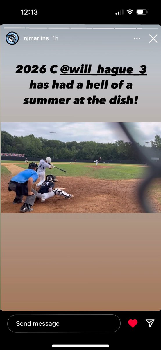 JasonHague16's tweet photo. @willhague33 ended his summer season off in style with a 💣 Played great with the @NjMarlins 17U National Team! Congratulations and Best of luck to all those Marlins who committed over the summer and are in the process. #marlinsfamily #baseballlife #catcherlife  #hardworkpaysoff https://t.co/MhbjMHAn1t