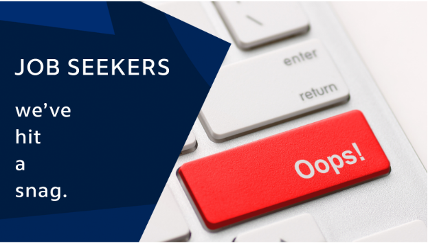 We can confirm that this issue is also impacting job seeker accounts. We're currently investigating and will follow up as soon as this is resolved.