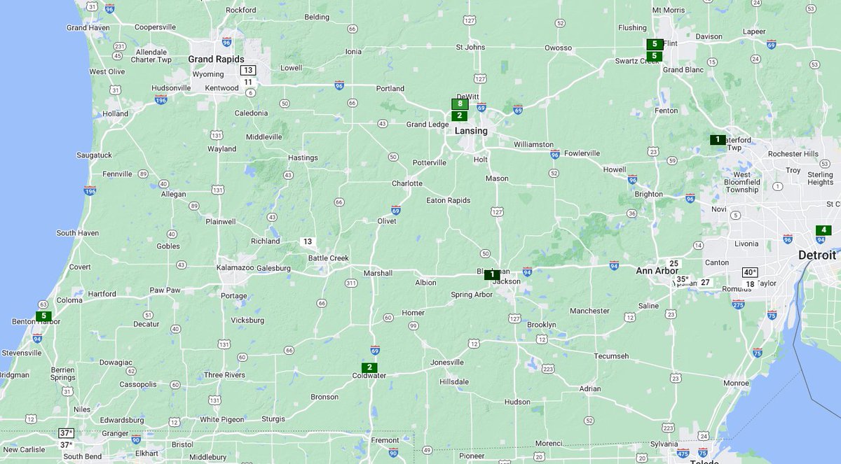 It was a wet July in Michigan:

Wettest July in Jackson in 126 years of records
2nd wettest July for Coldwater in 122 years
5th wettest July for Flint in 128 years

Climate Perspectives Tool: sercc.oasis.unc.edu/Map.php?region…