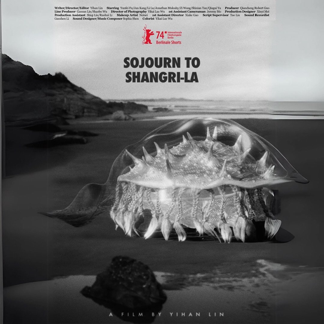 “Sojourn to Shangri-La” (<a href="/berlinale/">Berlinale</a>) by Yihan Lin comes to NYC next week.

The backdrop of an elaborate fashion shoot on the beach gets swallowed by the sea overnight. While the assistant tries to find it again, the film slips into the magical.
