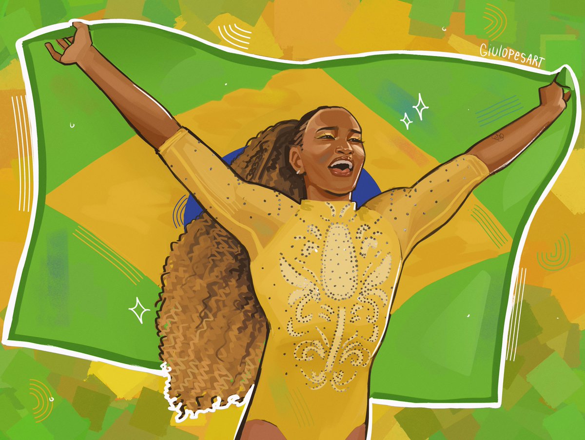 giulopesart's tweet photo. REBECA ANDRADE A MAIOR!! 🥇 https://t.co/wPuBDChLVb