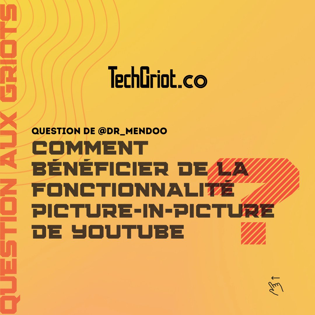 TechGriot's tweet photo. La fonctionnalité Picture-in-Picture de YouTube est très pratique au quotidien. Bien qu'officiellement réservée aux abonnés YouTube Premium, certains utilisateurs y ont accès gratuitement, mais de manière aléatoire et peu fiable. Pourquoi ? Réponse dans la #QuestionAuxGriots https://t.co/tL51awnrZD