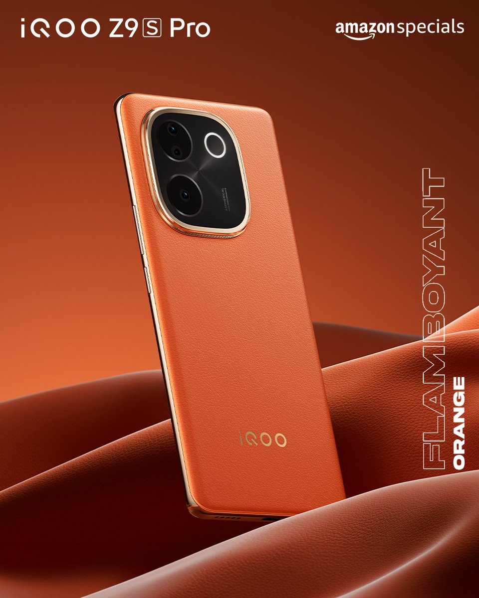 LoserAnant's tweet photo. So after a long time, once again iQOO is Launching an orange color Smartphone whose name is #FlamboyantOrange For the first time, iQOO launched the orange color smartphone in #iQOO3 model which attracted the young generation a lot and then after #iQOONeo7Pro , iQOO launched many smartphones with new colors in India but they forgot their legendary color, so now finally @IqooInd is coming back to India with orange color in #iQOOZ9sSeries