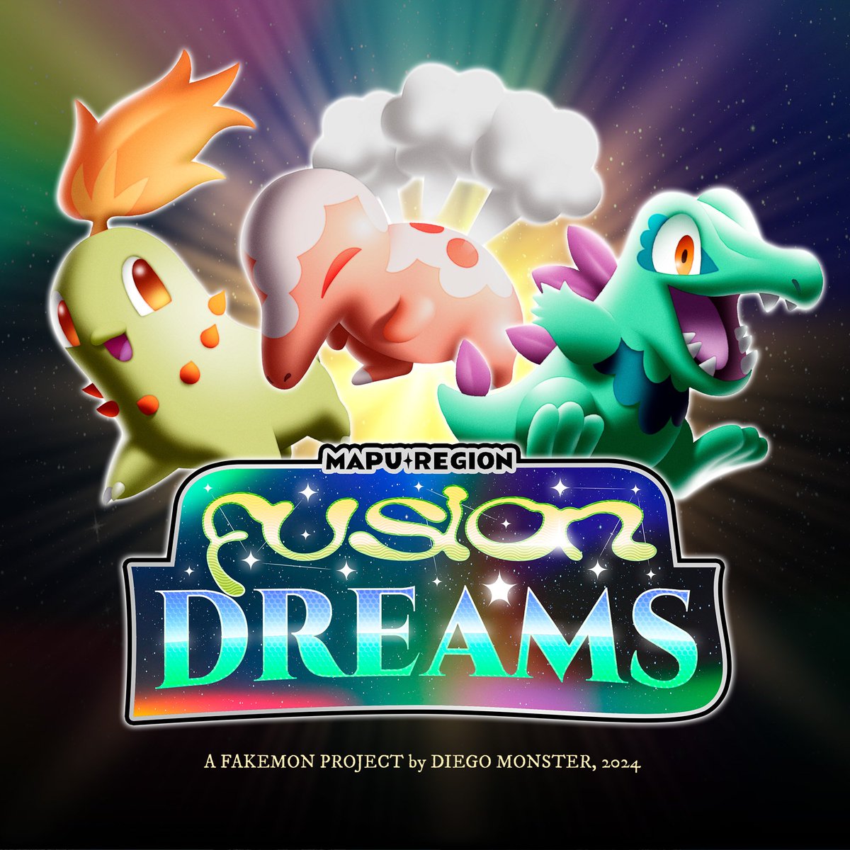DiegoMonsterLab's tweet photo. Welcome to FUSION DREAMS! Let's dive into the pages of a strange book of weird and curious pokémon that fell right from the stars! 🌟 https://t.co/f0OfZo7cyF