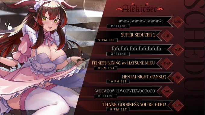 THIS WEEK'S SCHEDULE! (AUG 5 - 11)
art by azuukichan!! https://t.co/tctK4mPT07