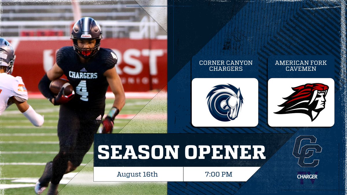 CCHSFOOTBALL_'s tweet photo. It all kicks off on Friday, August 16th on https://t.co/LuWzFtD81a at American Fork. You ready for some football?
@HSFBamerica @Zack_Poff_MP @mjfrecruits @afhsevents @brytonbrady @drew_whatcott9 @KaiMeza7 @Nai_Filivao @ZionFinau @kaydonwilliams7 @SCNext @MaxPreps @ChryshaunLee https://t.co/GCH1XjhRB2