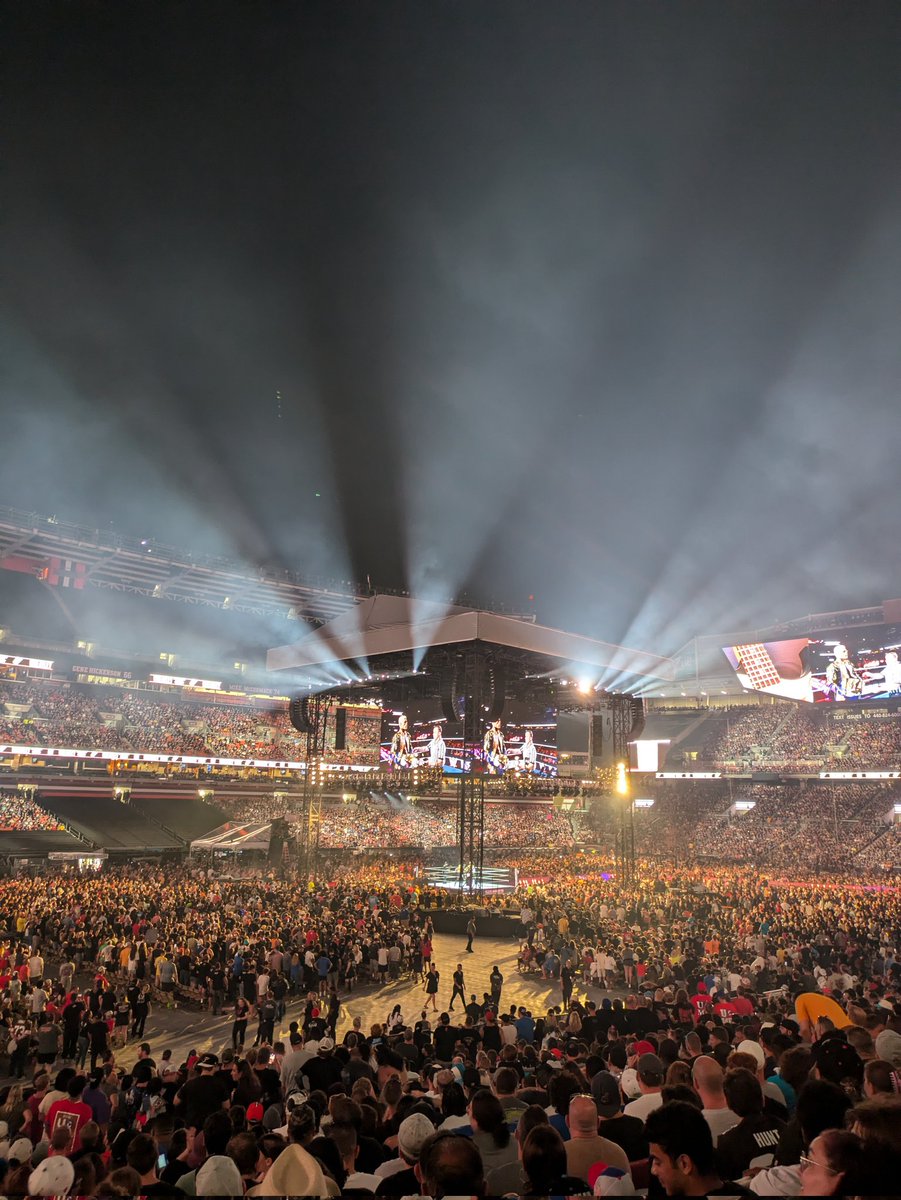 j2cincy's tweet photo. @CodyRhodes @WWE @Browns_Stadium Had a great time at #Summerslam  . Here is some pics from Cody's entrance. Such a fun atmosphere. https://t.co/wnSJFQo1s1