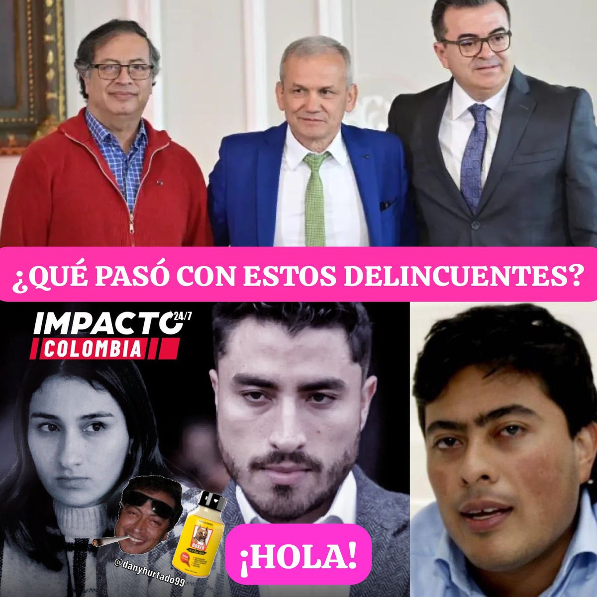 danyhurtado99's tweet photo. Bueno ya el asesino de Maduro cae en cualquier momento, ya es cuestión de unos pocos días. 

Ahora concentrémonos en Petro que es el siguiente en caer. ¿Qué pasó con el escándalo de la UNGRD?

¿Qué pasó con Laura Sarabia y Andrés Sarabia?

¿Qué pasó con Nicolás Petro? Pilas!!! https://t.co/TW42rDntWY