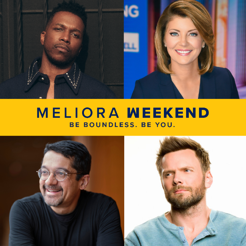 SimonSchool's tweet photo. 🎉 Meliora Weekend: Sep. 26-29! Don't miss out on a stellar lineup featuring multifaceted entertainer Leslie Odom, Jr., journalist and CBS Evening News anchor Norah O'Donnell, author and Hidden Brain podcast host Shankar Vedantam, and comedian Joel McHale. Registration opens 8/7.