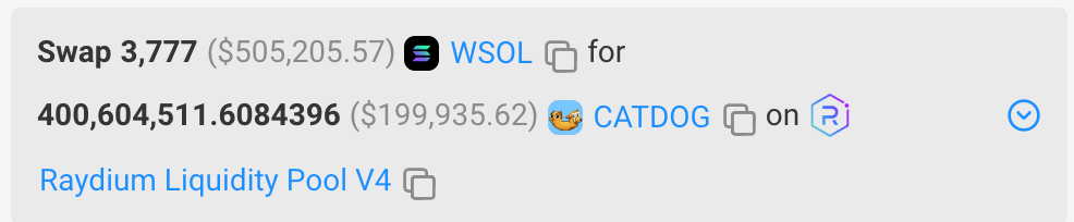 DeFiTracer's tweet photo. I told you that you're lucky to see $CATDOG at $30M

now it's trading at $55M, x2 in just 3 hours

The whole market is going down...

but $CATDOG breaks new ATH

why?

because $CATDOG IS THE STRONGEST MEME

I will repeat it to you every day until we hit $1B

Even whales continue buying it for $500,000 in 1 tx...

because they know it's programmed for 30-50x this cycle

never fade Tracer and $CATDOG 🐱🐶
