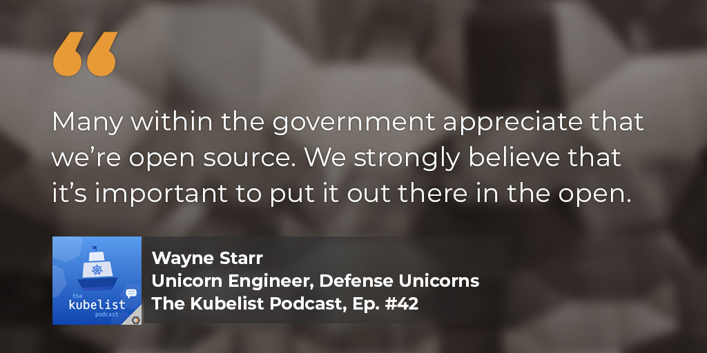 heavybit's tweet image. Episode 42 of The Kubelist Podcast (@readkubelist) is live! Tune in as Wayne Starr of @DefenseUnicorns shares the story behind Zarf and how it's enabling continuous software delivery in air-gapped environments. bit.ly/46wc9Us