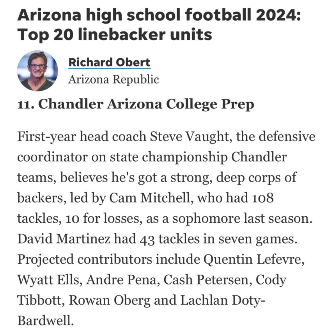 Cam_Mitchell_8's tweet photo. Preseason ranked 11th in the state, ready to exceed expectations.
@azc_obert @VaughtCoach @ACPFootball17 https://t.co/roPApnu2mI