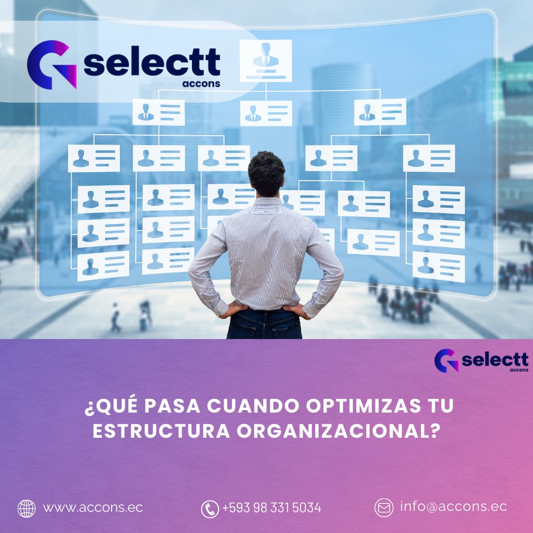 infoACCONS's tweet image. Una estructura organizacional bien diseñada puede   evitar tareas duplicadas y agilizar los procesos hasta mejorar el rendimiento con roles bien definidos.
Optimiza la estructura organizacional de tu empresa con #Selectt
#estructuraorganizacional #empresas #accons #cuenca_ecuador