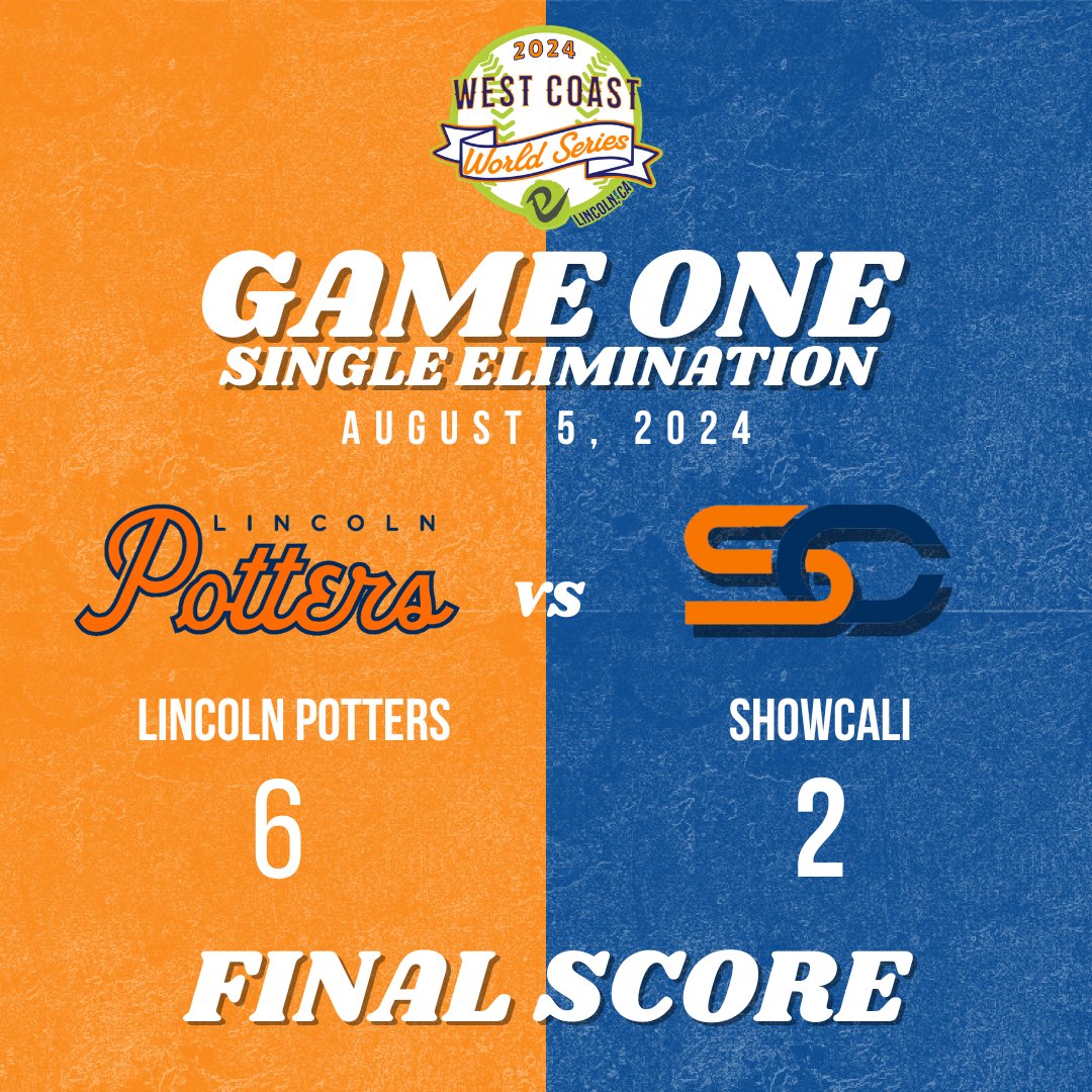 Potters advance!!! There are still 3 more games today at McBean!!!

G8 CA Tigers 🆚CA Halos
⏰12:00pm

G9 AE Express 🆚Lincoln Potters
⏰3:30pm

G10 Peloteros 🆚 G8 winner
⏰7:00pm

All games will be live streamed:
📺bit.ly/PottersStream
🎟️bit.ly/PottersTickets