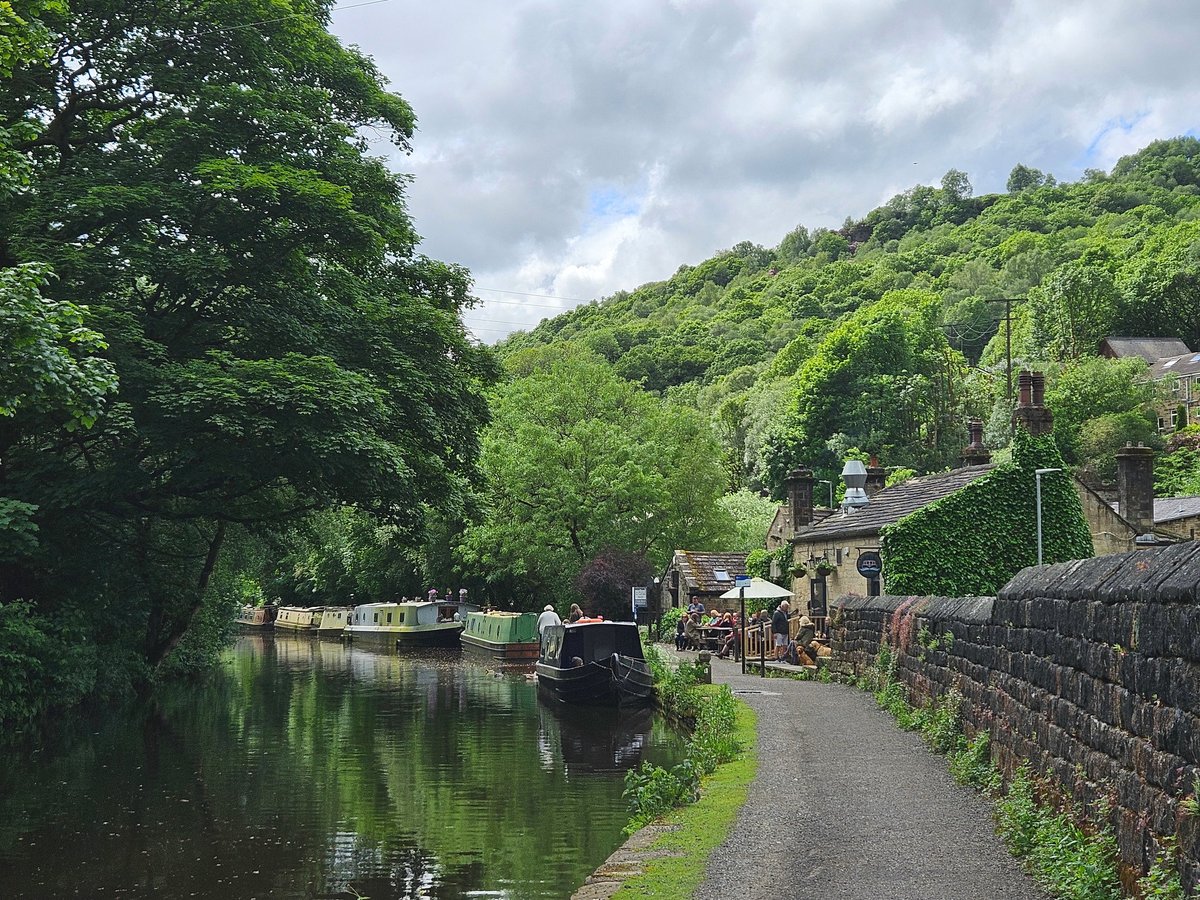 The Stubbing Wharf is a pub by the Rochdale Canal on the outskirts of Hebden Bridge, West Yorkshire. One winter's day in 1959, the poets Ted Hughes and Sylvia Plath, recently married, sat in the bar and argued about where they would live. Plath was American, but Hughes's family