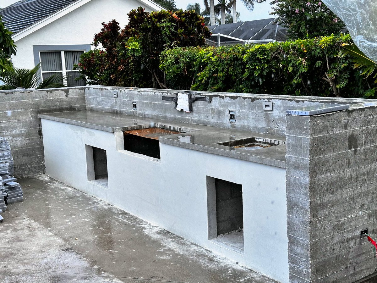 KoncreteArt's tweet photo. It was a wet morning in West Palm Beach! ☔️

New outdoor kitchen, coming soon! 🔜

#oaklandpark #southflorida #browardcounty #miamidadecounty #palmbeachcounty #jupiter #junobeach #tequesta #palmbeachgardens #westpalmbeach #delraybeach #boyntonbeach #lakeworth #bocaraton https://t.co/ffiuEjl5lp