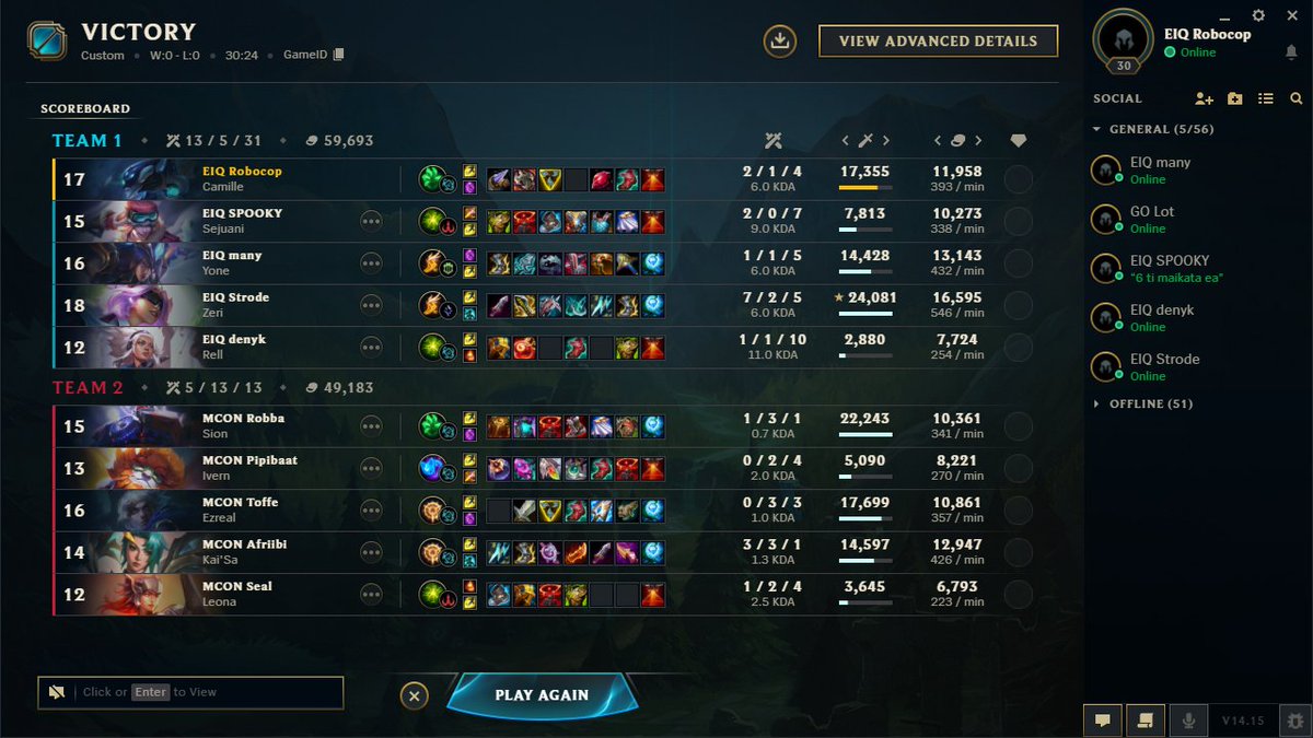 Ondřej Sklenička (@robocoplol1) on Twitter photo First W in emea, early was a bit rough but we managed to pull through, ggs First W in emea, early was a bit rough but we managed to pull through, ggs