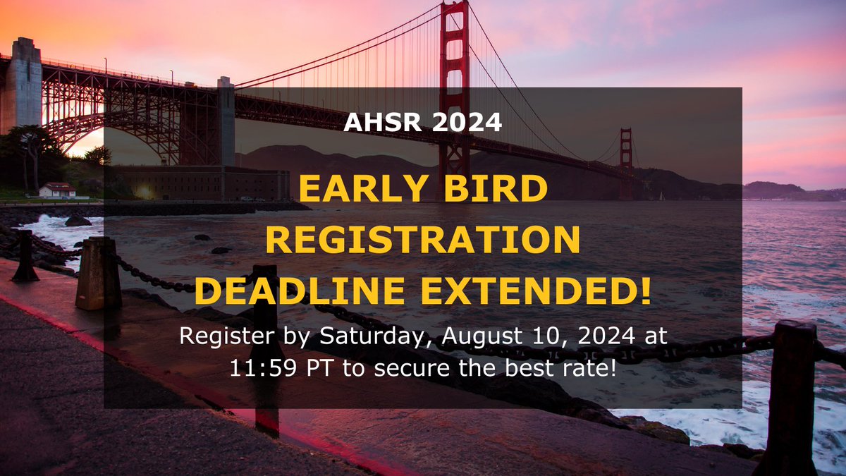 AHSR Conference tweet media