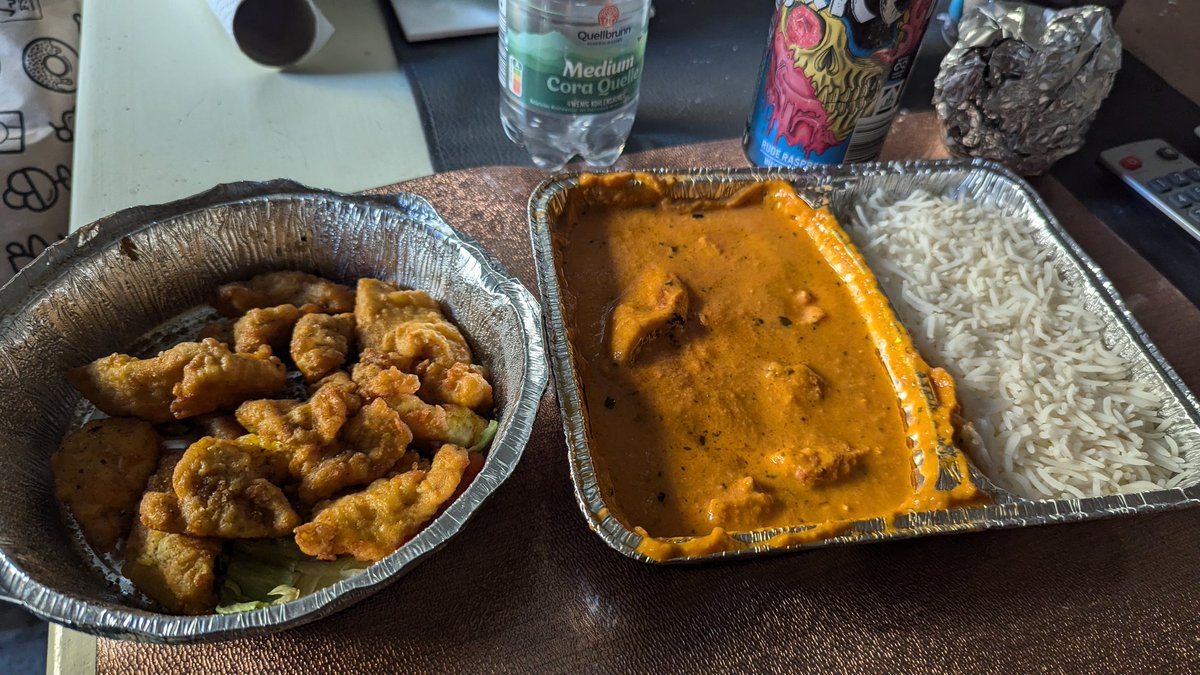 quinmachine's tweet image. Indian food and evil juice, what more does the Heart want?