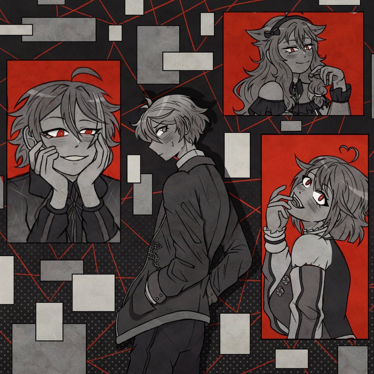 angiesharky's tweet photo. day 5. detective 🔍🩸
#Prsk_FA #PolyshoWeek2024 #polysho https://t.co/Rp4yDTnKJ3