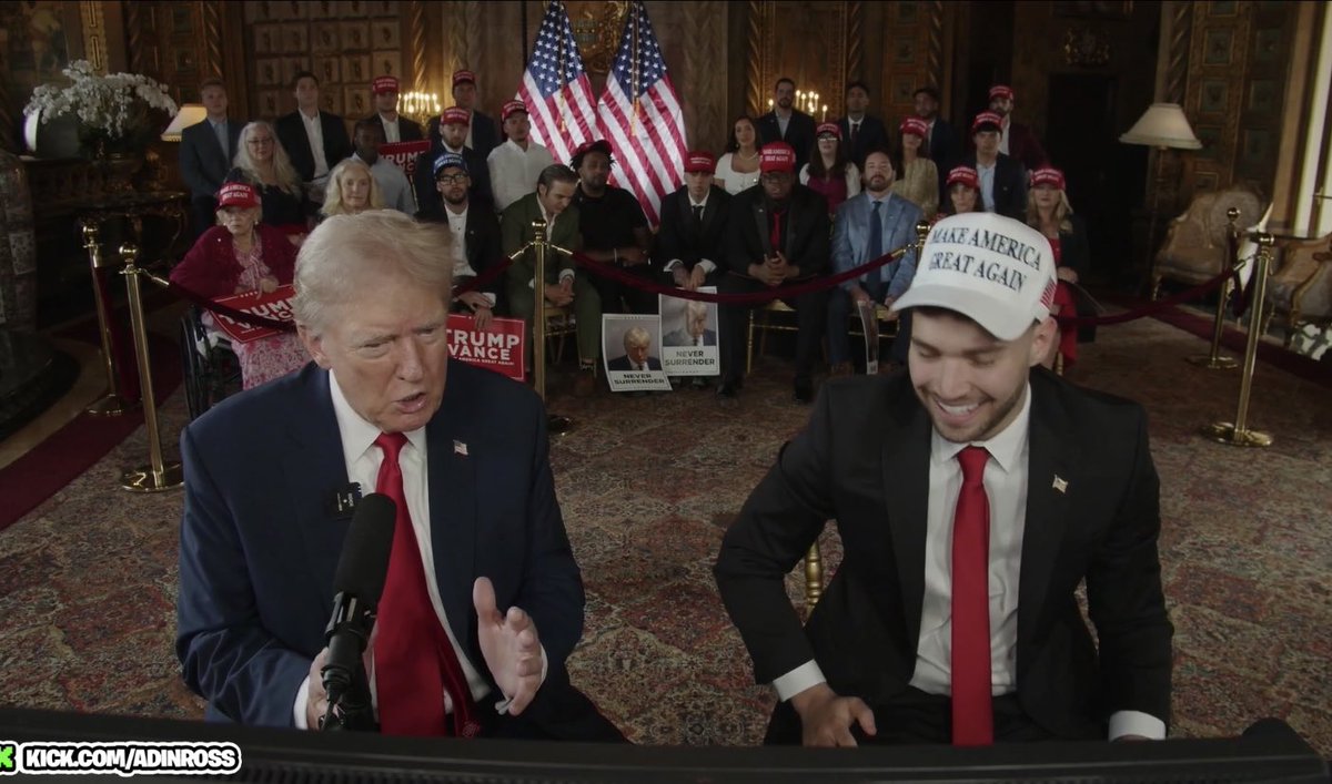 brianammarks's tweet photo. We really got trump on a stream before gta 6 😂😭 #AdinRoss #DonaldJTrump #KickStreaming https://t.co/gjFP7ItEdK