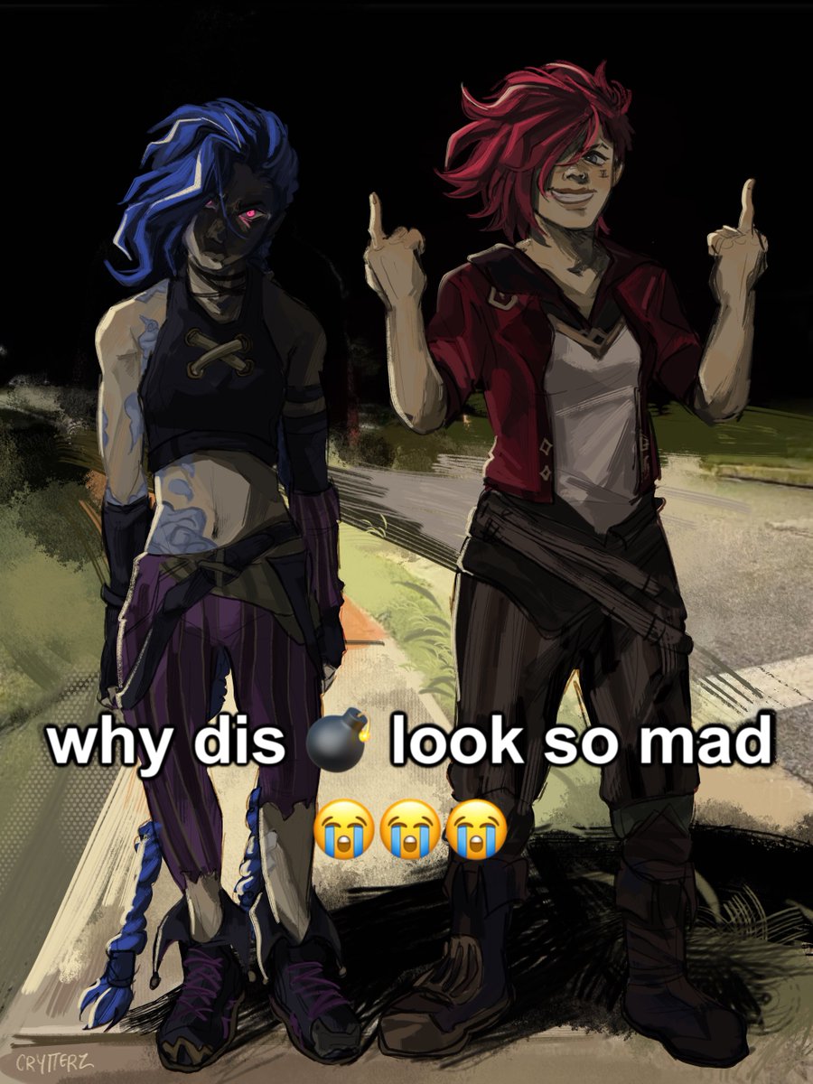 why is she looking at me like that 😓#arcanefanart